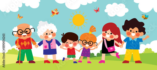 Cartoon Characters Of A Family