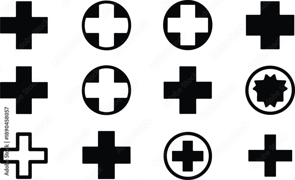 Obraz premium medical cross icon