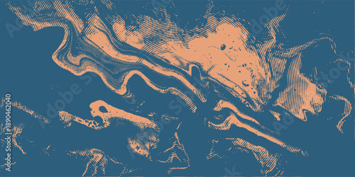 Letterpress ink textures. Set of 3 Rough, eroded lino print textures taken from high resolution scans