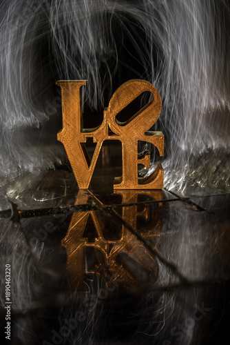 A Miniature Table Scene with Items Symbolizing Love, Relationships, and Romance, Including a Heartfelt Love Card, Perfectly Capturing the Spirit of Valentine’s Day.