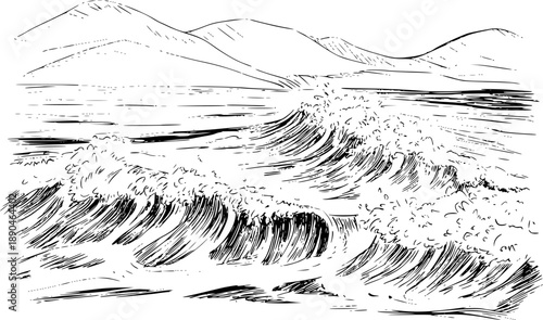 A detailed silhouette of a stag with large antlers standing proudly a white background deer