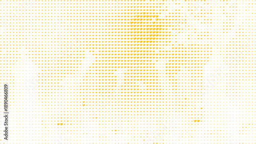 Yellow heart halftone pattern background hearts, Cheerful love heart dot pattern