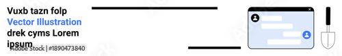 User interface design, messaging apps, communication tools, digital technology, UI elements, mobile chatting. A chat UI with input field and send button. User interface design and messaging apps