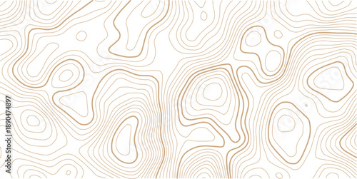 Topographic gold luxury map background. Geographic abstract pattern.. Modern design with White background with topographic wavy pattern design.paper texture Imitation of a geographical map shades.
