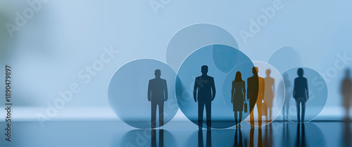 Human resources professional selecting qualified candidates through transparent recruitment process visualization.