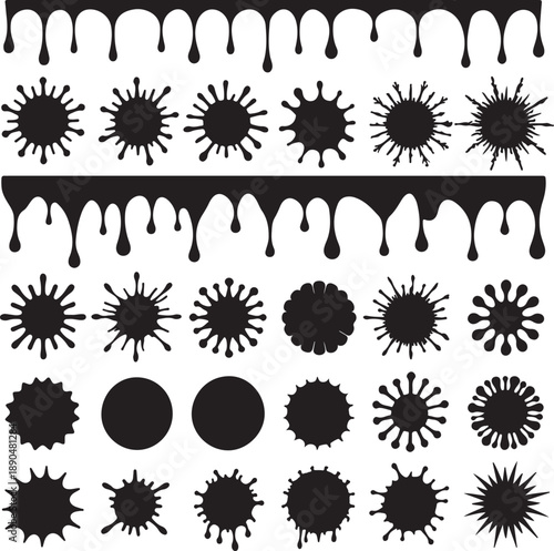 blood Silhouette Icons