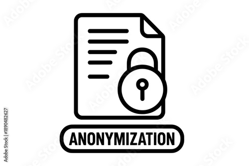 Conceptual representation of data anonymization and secure digital privacy protection
