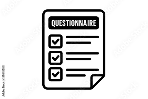 Official document representing a completed survey or questionnaire form with checklist boxes