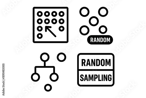 Random sampling and statistical data selection process for analysis and research