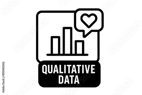 Bar chart symbolizing qualitative data analysis and customer sentiment feedback metrics