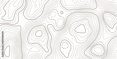 Topographic map. Topographical background. Linear graphics. Vector illustration. Modern design white background.