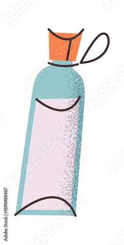 Touristic water bottle sticker design