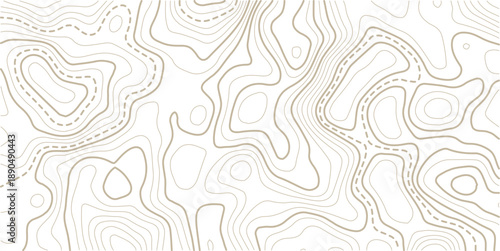Topographic gold luxury map background. Geographic abstract pattern.. Modern design with White background with topographic wavy pattern design.paper texture Imitation of a geographical map shades.

