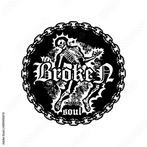 broken soul abstract t shirt ...