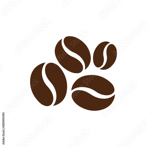 Coffee Bean Icon Set – Roasted Coffee Seeds Collection for Cafe, Coffee Shop Logo, Packaging, Branding and Beverage Design.