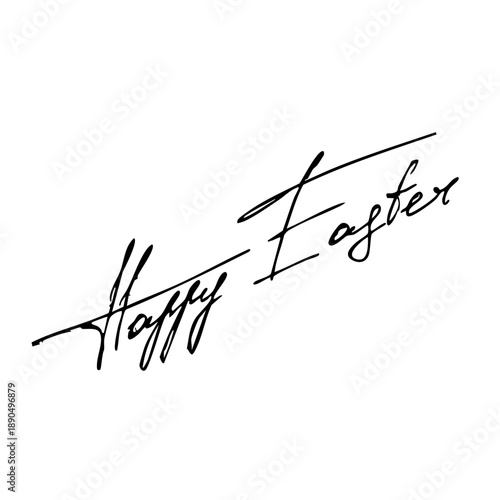 Happy Easter handwritten