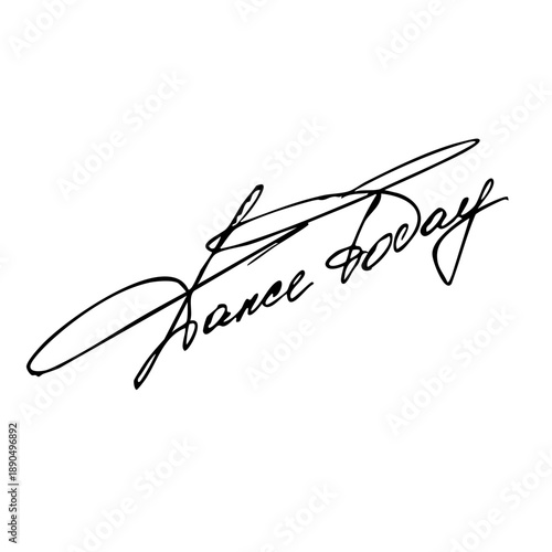 Dance today handwritten