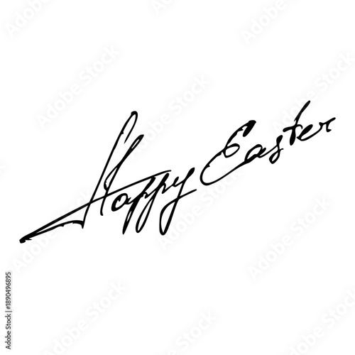 Happy Easter handwritten