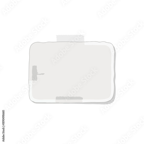 Soft Post-it Note on Rounded Card