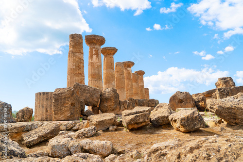 Obraz na płótnie Agrigento site with ancient greek ruins, Sicily