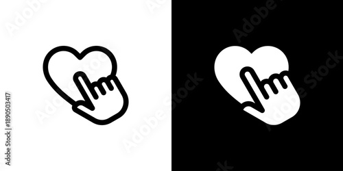 Testimonial icon concept with flat Black White Background. Vector illustration.