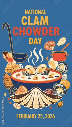 Celebrate National Clam Chowder Day with steaming bowl of deliciousness
