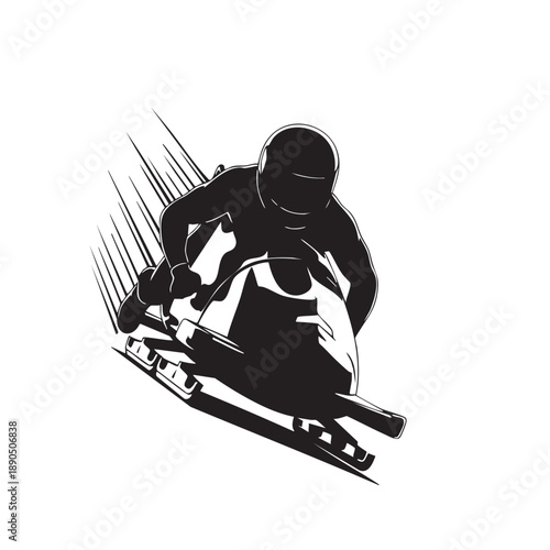 a_snowboarder_is_going_down_a_hill_traced