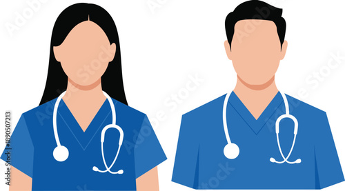 blue, stethoscopes, healthcare, doctors, nurses, uniforms, medical staff, healthcare workers, medical personnel, medical attire, medical uniforms, medic