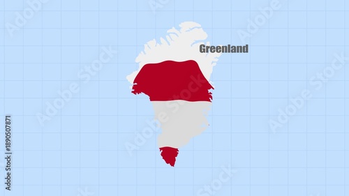 Greenland country opener intro with 3d bars forming the map with Waving Flag Design which useful for news, political events, sports intros and presentation.