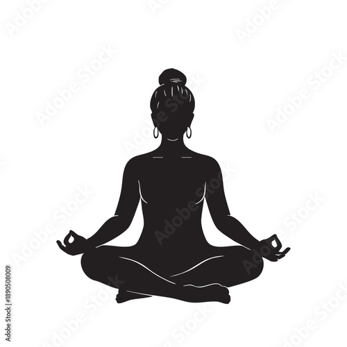 a_woman_in_a_lotus_pose_traced