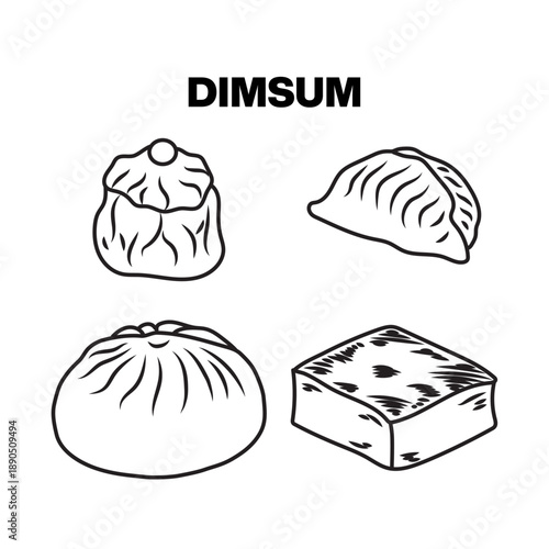 Dimsum Icon Vector – Chinese Food Flat Design