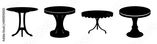Collection of modern side tables