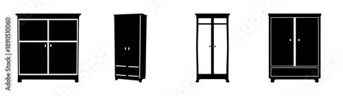 Modern black bookshelf with multiple shelves