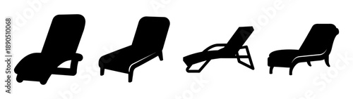 Silhouettes of various chairs