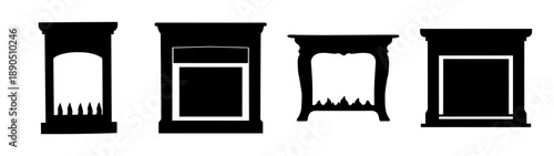 Four unique geometric shapes