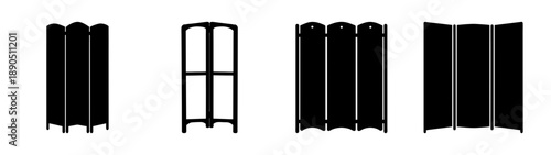 Modern metal bookshelf with glass doors