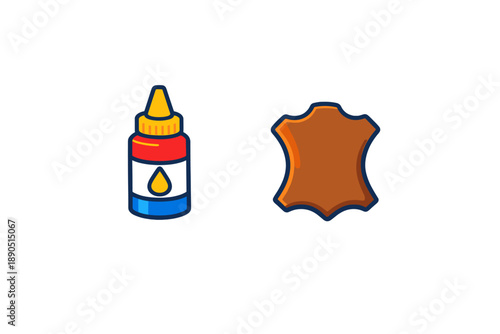 Crafting with glue and leather in a creative workspace during the afternoon session focused on hands-on projects for beginners