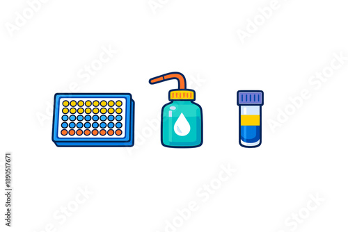 Laboratory tools and equipment used for scientific experiments and analysis in a research setting