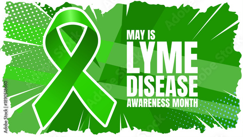  lyme disease awareness month banner, vector illustration 