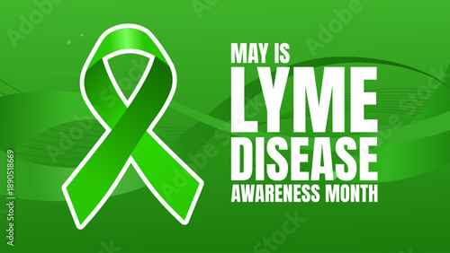 lyme disease awareness month banner, vector illustration
