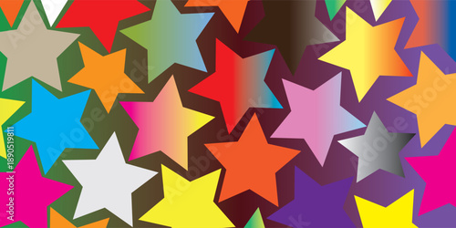 background with colorful stars