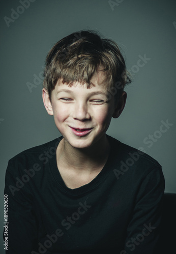 portrait of a happy boy