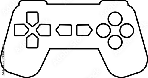 Video game console. gamepad vector illustration.