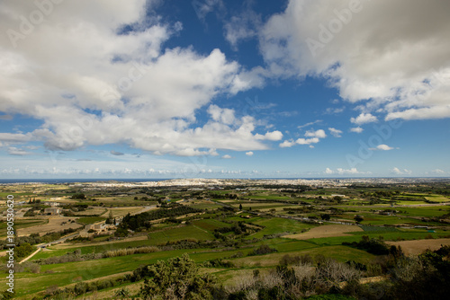 Panoramic landscape view fr...