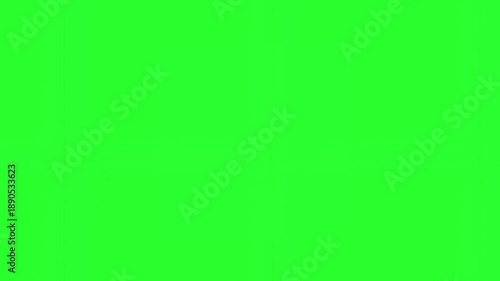 Red hand-drawn circle animation looping on a green screen to highlight content