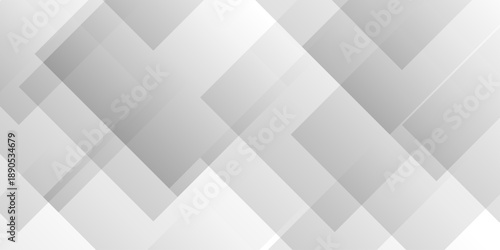 Vector abstract background seamless line. Abstract minimal geometric white and gray light background design. white transparent material in triangle diamond and squares shapes in random geometric.