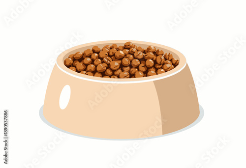 Illustration of a Bowl Filled with Brown Chickpeas Displayed Against a Plain White Background Highlighting the Texture and Natural Appearance of the Legumes