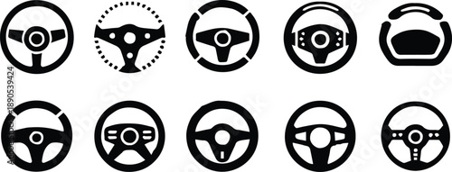wheel minimal steering wheel line art dashboard and car symbols
