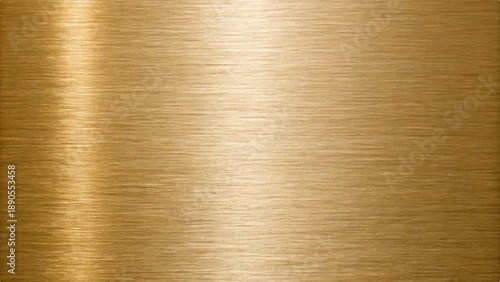 A close up view of a textured brushed gold metal surface with subtle light variations