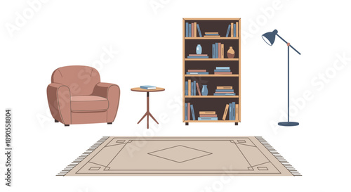 An illustration of key Festa Junina elements displays a man playing an accordion, surrounded by a lively bonfire, a lantern, a straw hat, and corn.